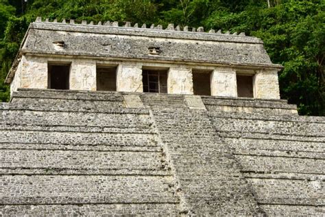 Tempel Der Inschriften in Palenque a Maya City State in Südmexiko