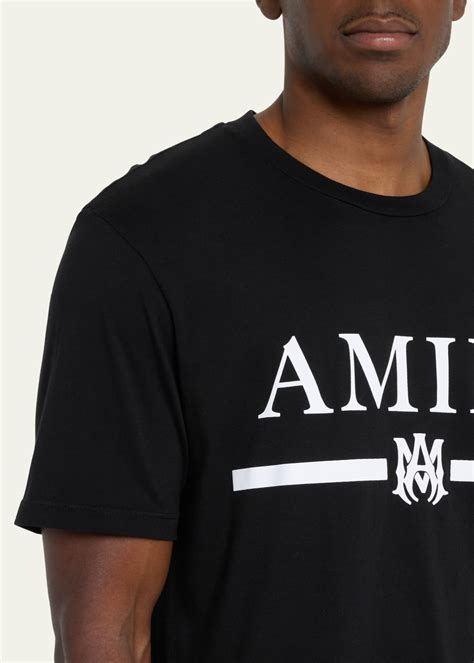 Amiri Mens Ma Bar Logo T Shirt Bergdorf Goodman