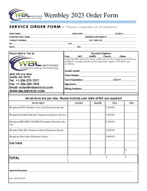 Fillable Online Order Forms Admin Fax Email Print Pdffiller