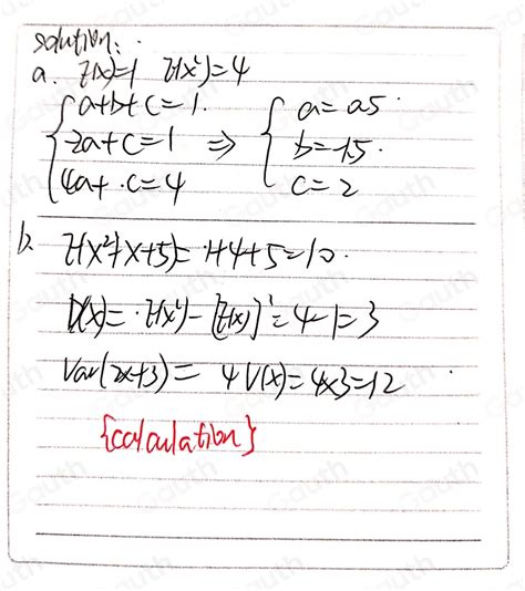 Solved Suppose That X Is A Discrete Random Variable With Probability