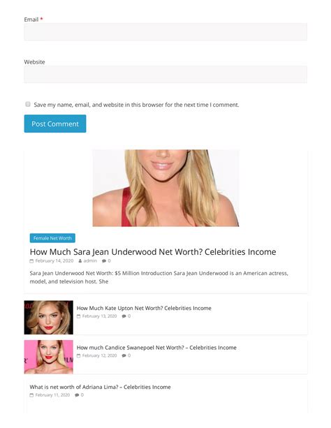 Sara Jean Underwood Net Worth, Biography & Lifestyle. You will get full