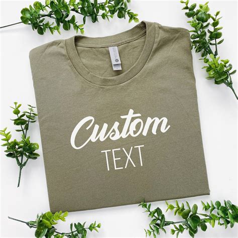 Custom Shirts Custom Text Custom Tshirt Custom Shirt - Etsy