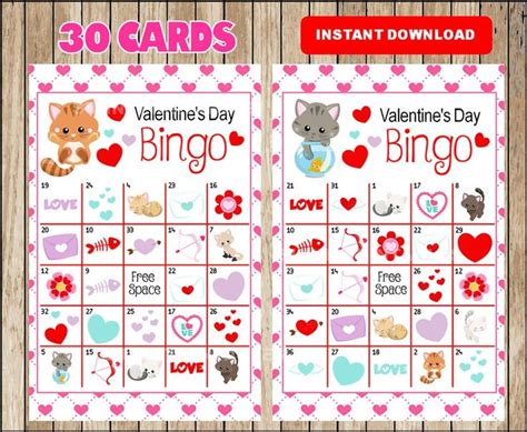 Valentine Bingo Cards Free Printable Printable Calendars At A Glance