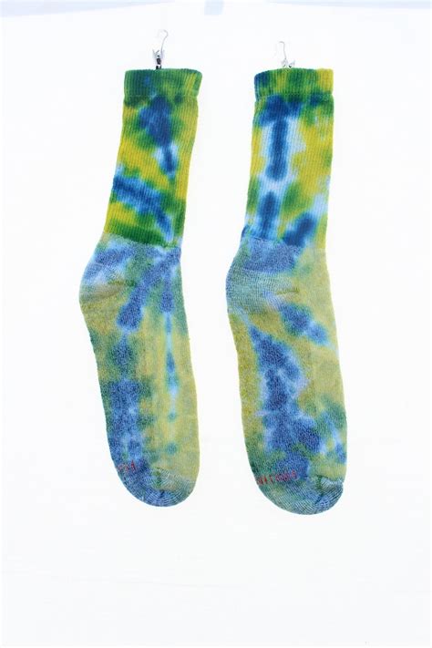 Tie Dye Crew Socks Mens Trippy Hippie