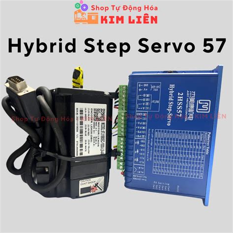 Bộ động Cơ Hybrid Servo Hãng Và Driver 2hss57 Kèm Cáp Hàng Tháo Máy Bộ động Cơ Hybrid Servo