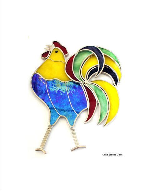 Stained Glass Rooster Stained Glass Birds Stained Glass Rooster