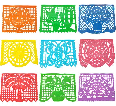 Buy Papel Picado Plastic Banner 15 Feet Long Mexican Papel Picado