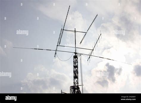 Amateur Radio Antennas Stock Photo Alamy