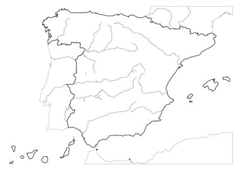 Mapa Mudo De Rios Y Vertientes De Espana Images The Best Porn Website