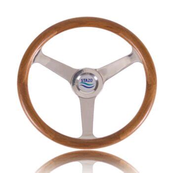 Stazo Type 50 Teak Steering Wheel Onward Marine