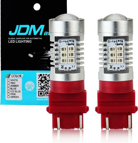 Jdm Astar Extremely Bright Px Chips Red Brake Led