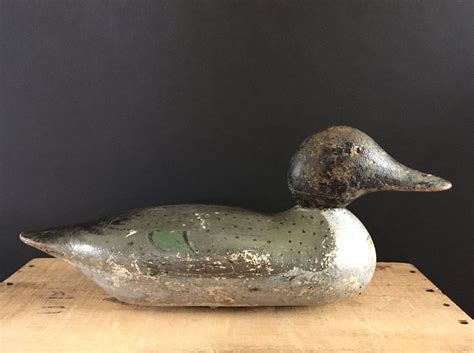 Antique Mason Decoy Wooden Duck Lure With Glass Eyes And Etsy