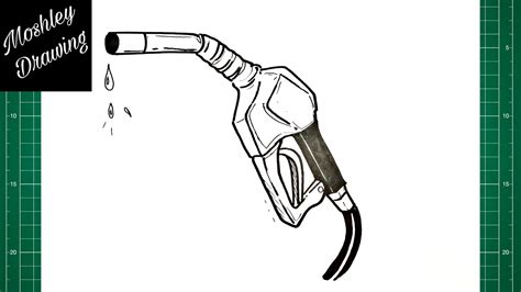 How To Draw A Gas Pump Nozzle Youtube