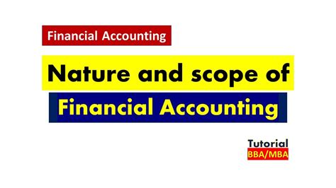 Nature And Scope Of Financial Accounting YouTube