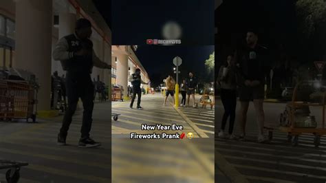 Aggressively Throwing Pop Its Fireworks At Strangers New Years Prank