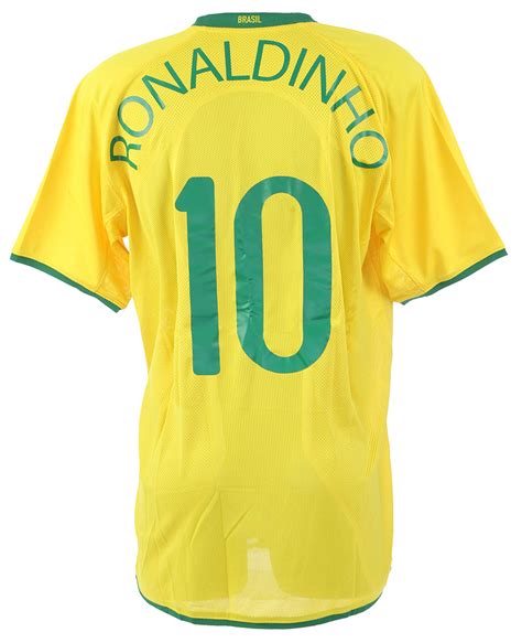 Lot Detail 2008 Ronaldinho Brazil National Soccer Team Olympic Jersey