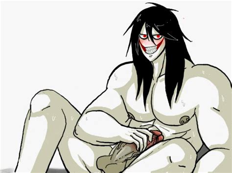 Rule 34 Big Penis Black Hair Blush Creepypasta Hand On Penis Jeff The Killer Long Hair Looking