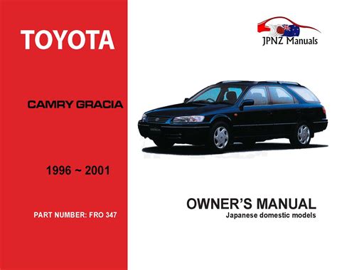 Toyota Camry Gracia Sedan Wagon Owners Manual In English