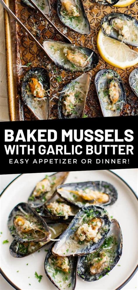 Baked Mussels With Garlic Butter Spoonful Of Flavor