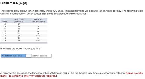 Solved Problem 8 6 Algo The Desired Daily Output For An Chegg