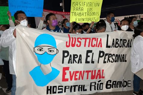 Trabajadores De Salud De Oaxaca Se Manifiestan Hidrocalidodigital