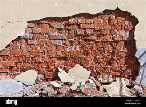 Old Weathered Red Brick Wall As Background Stock Photo Alamy