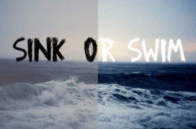 Sink Or Swim Sink Or Swim Swimming Swim Life