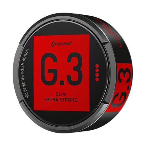 General G3 Extra Strong Slim Portion Snusmarktch