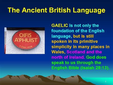 Oxford University 1 The Ancient British Language