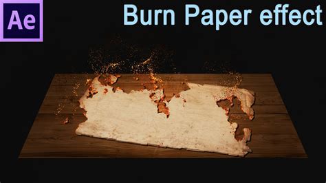 After Effects Tutorial How To Make Burn Paper Effect 102 Youtube