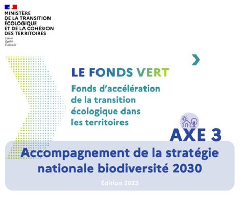 Fonds Vert Accompagner La Stratégie Nationale Biodiversité 2030 511x418