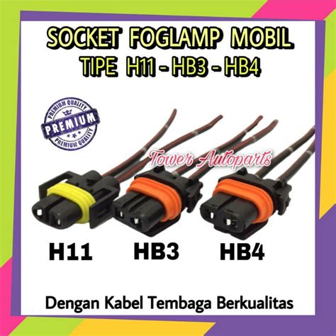 Jual Socket Soket Bohlam Lampu Kabut Foglamp Mobil Tipe H H