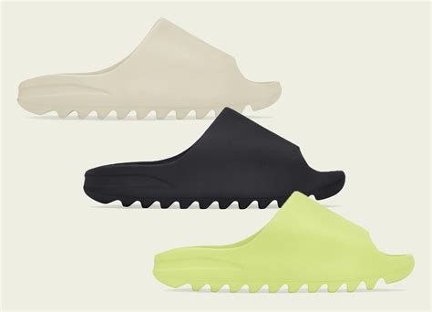 Adidas Yeezy Slide Onyx Bone Glow Green 2022 Restock Sbd