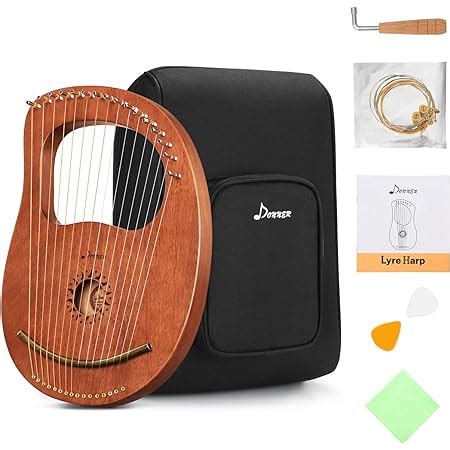 Amazon Lyre Harp Aklot Metal Strings Mahogany Body Lyra Harp