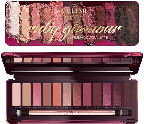 Eveline Cosmetics Ruby Glamour Eyeshadow Palette Палетка теней для