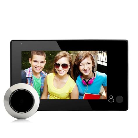 New 4.3" HD LCD Monitor Wireless Door Peephole Camera 145 Degree ...