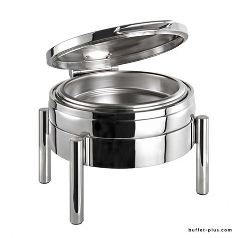 Round stainless steel chafing dish 6 L - Induction Chafing dish ...