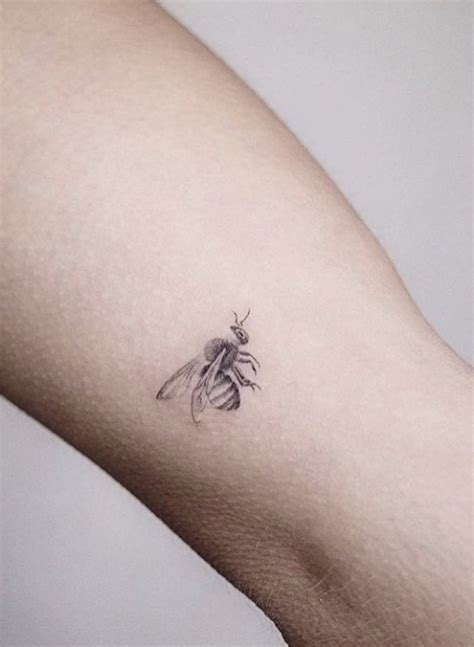 Realistic Bee Tattoo