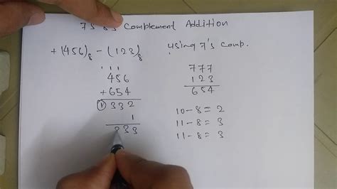 7 S And 8 S Complement Addition YouTube