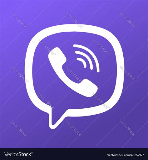 Official original viber logo social media Vector Image