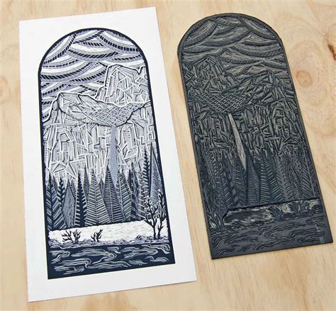 Linocut Prints Woodcuts And Modern Travel Block Prints — Linocut