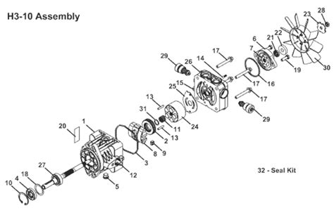 226v Pump Assembly 2012 Grasshopper Mower Parts The Mower Shop Inc