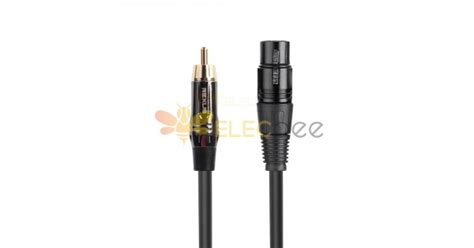 Zinc Alloy Shell Rca Male To Xlr Female Microphone Mixer Adapter Cable 1m