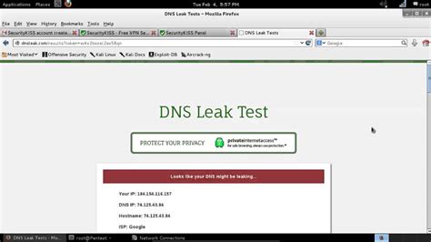 Vpn Dns Leak Test Youtube