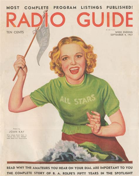 Radio Guide September 4 1937 Entertainment Magazine Book Wallpaper Old Time Radio