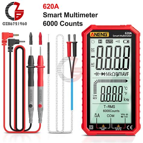 Aneng Ac Dc 620a Digital Smart Multimeter Transistor Tester 6000 Counts Rms Auto Electrical