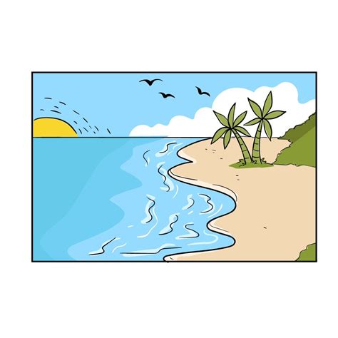 Comment Dessiner Un Paysage De La Plage Tuto Dessin Ecole De Dessin