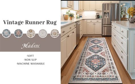 Amazon Madane Hallway Runner Rug X Extra Long Boho Washable