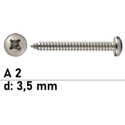 Iso Linsen Blechschraube Mit Phillips Kreuzschlitz