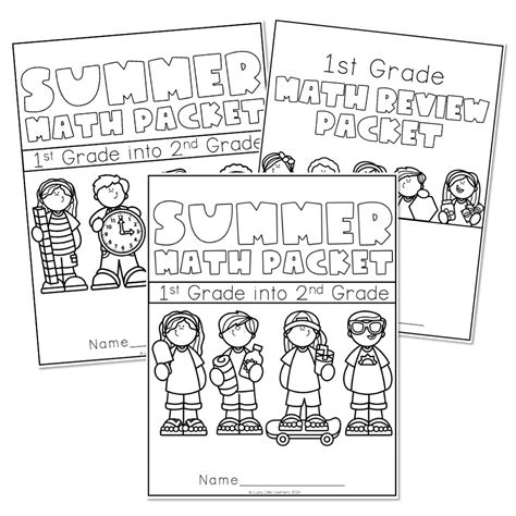 Lucky To Learn Math 1st Grade Unit 10 End Of Year Review Summer Packet Covers Lucky